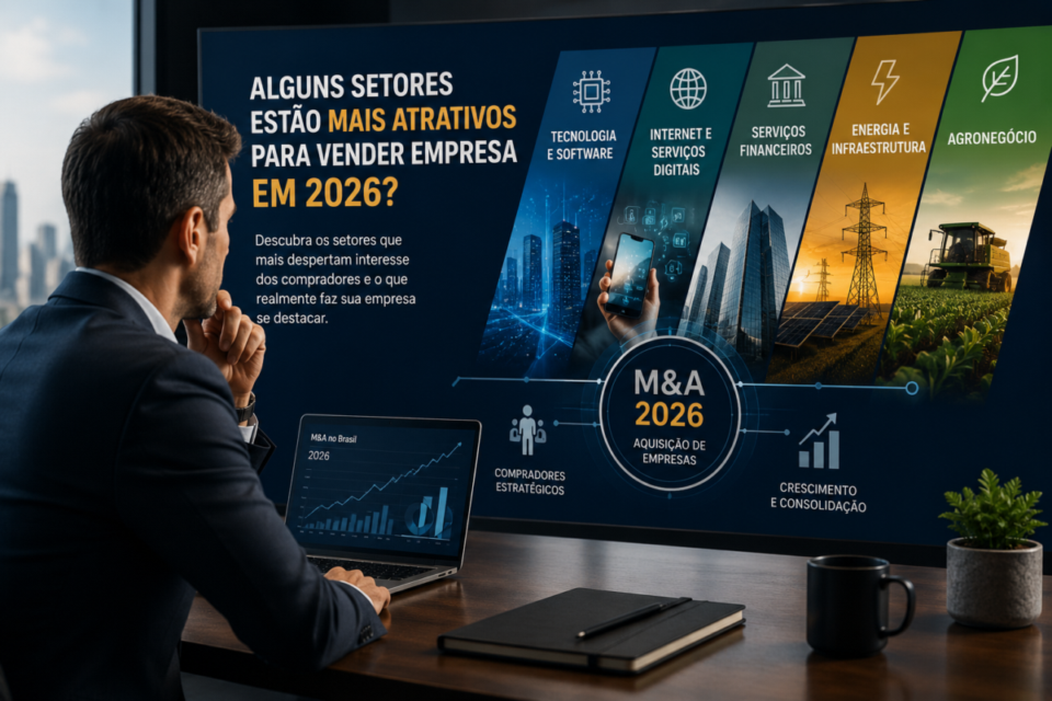 Alguns setores estão mais atrativos para vender empresa em 2026?