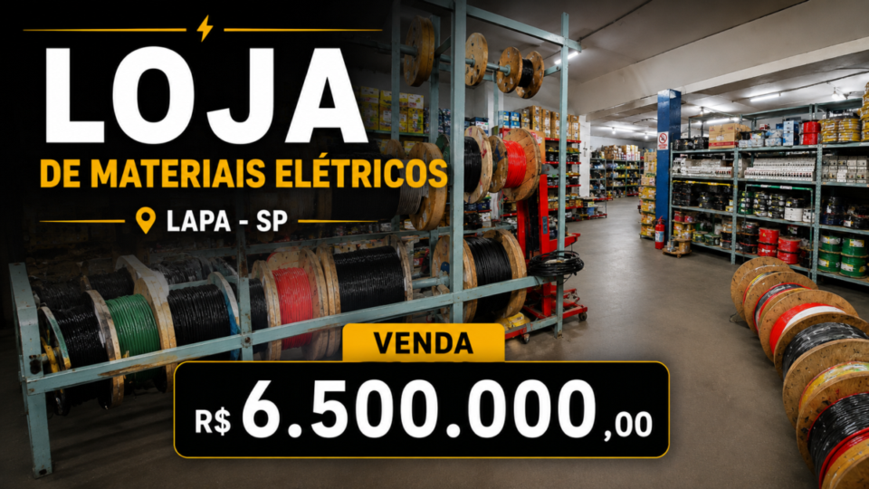 Tradicional Loja de Materiais Elétricos na Lapa – SP COD 114362