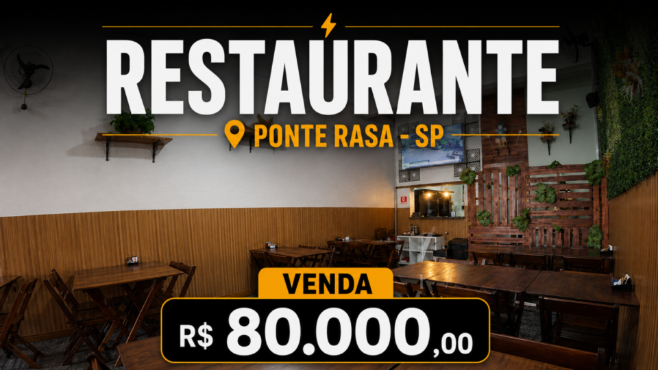 Restaurante localizado na Ponte Rasa – São Paulo – SP