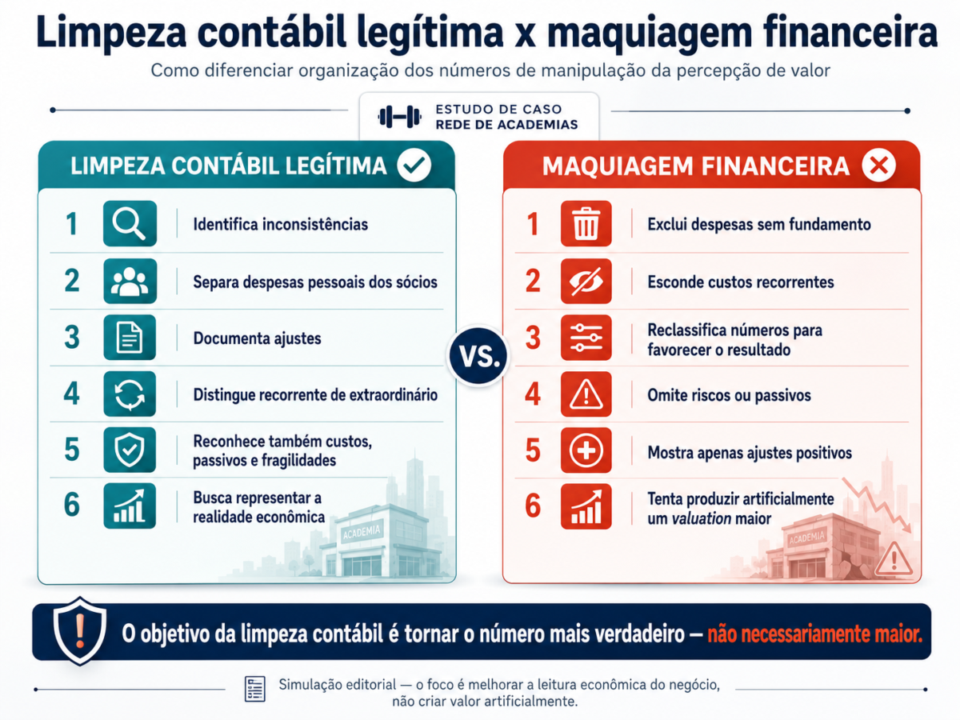 Estudo de Caso: De R$ 2,1 mi para R$ 19 mi com Limpeza Contábil — Rede de Academias — Rio de Janeiro