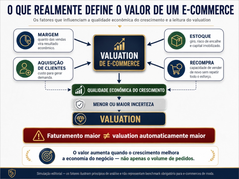 Estudo de Caso: De R$ 800 mil para R$ 11 milhões — Valuation de E-commerce de Moda — Santa Catarina