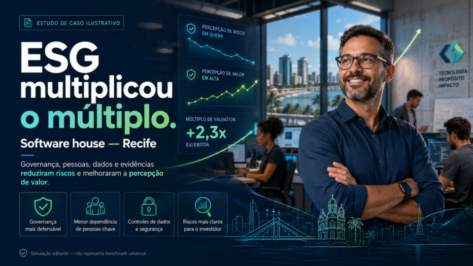 Estudo de Caso: ESG Multiplicou o Múltiplo de Valuation — Software House — Recife