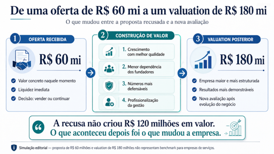 valuation empresa de serviços