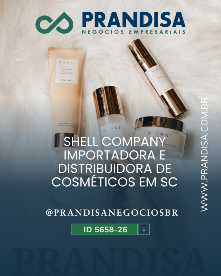 Importadora e distribuidora de cosméticos com AFE à venda – Shell Company
