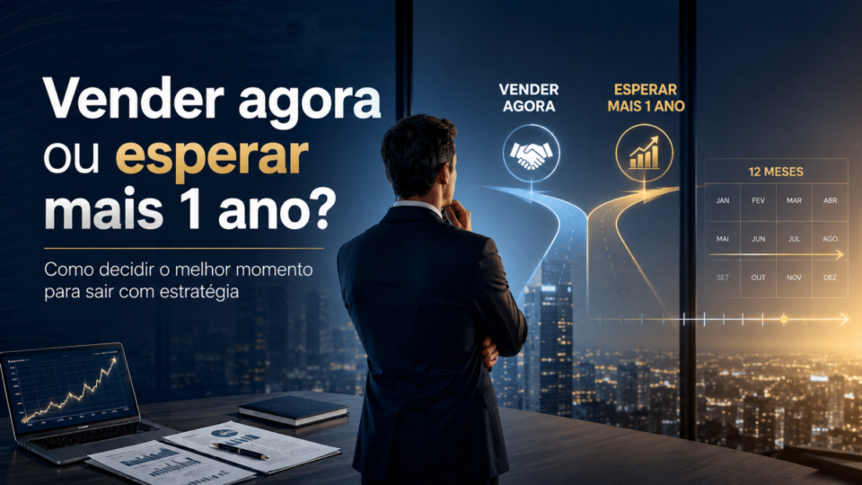 Vale a pena vender a empresa agora ou esperar mais 1 ano?