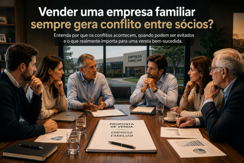Vender uma empresa familiar sempre gera conflito entre sócios?