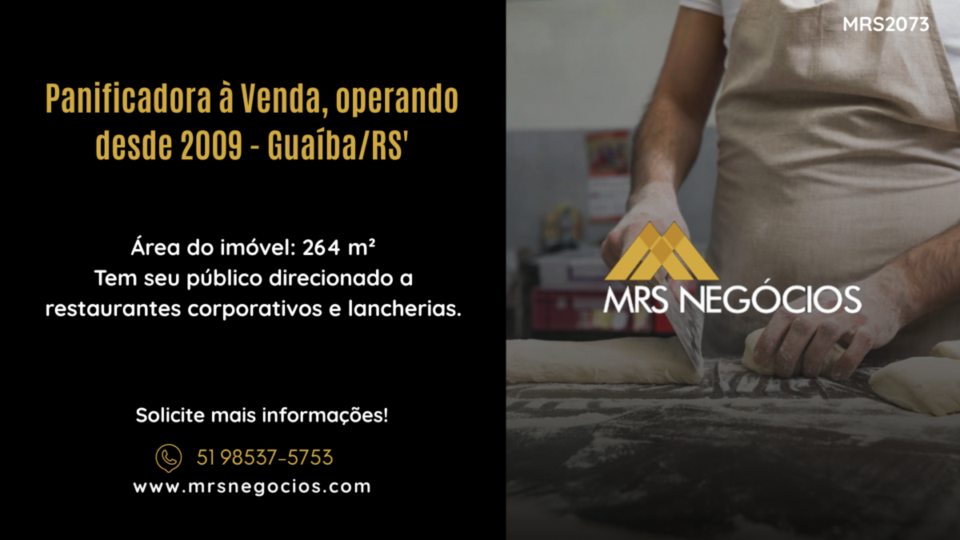 Panificadora à Venda, operando desde 2009 – Guaíba/RS