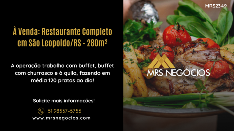 À Venda Restaurante Completo em São Leopoldo/RS – 280m²