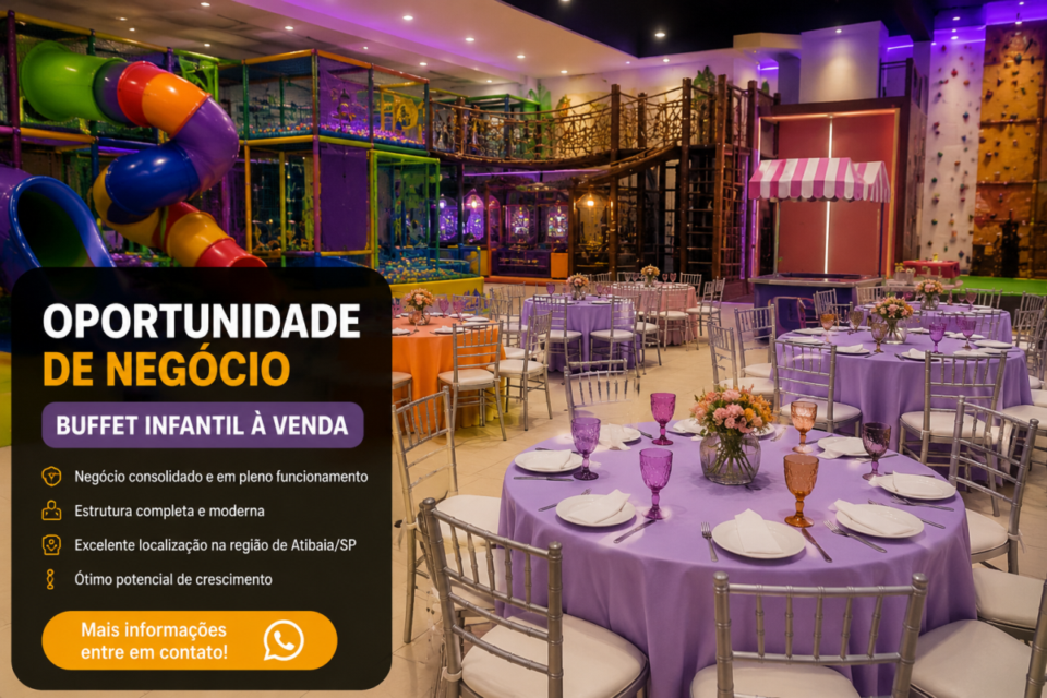 Vendo Buffet Infantil na região de Atibaia