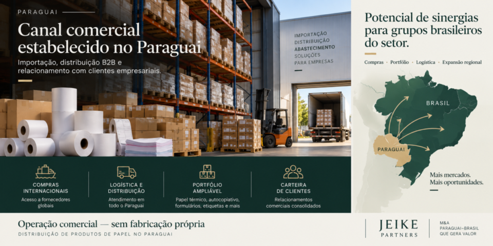 Paraguai – Importadora e Distribuidora de Papéis e Insumos Comerciais
