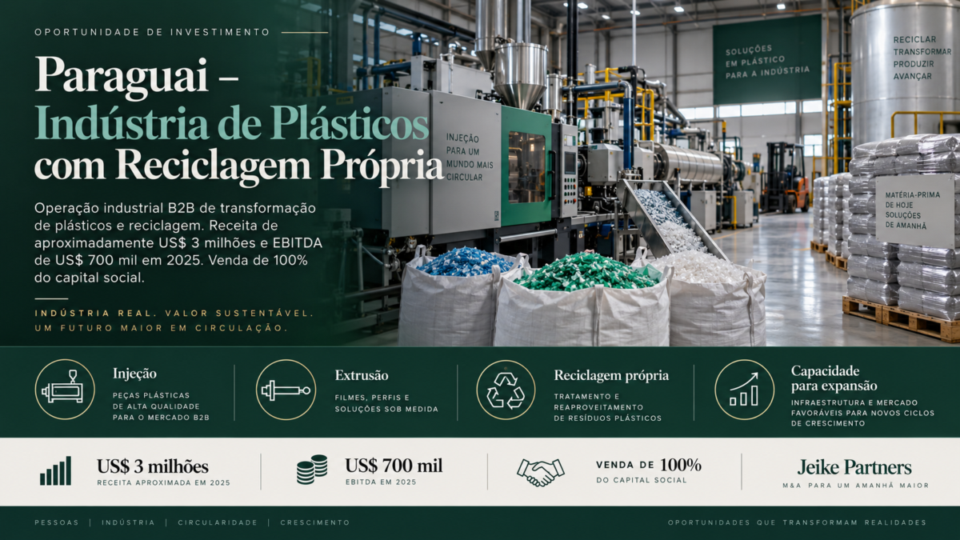 Paraguai – Indústria de Plásticos com Reciclagem Própria