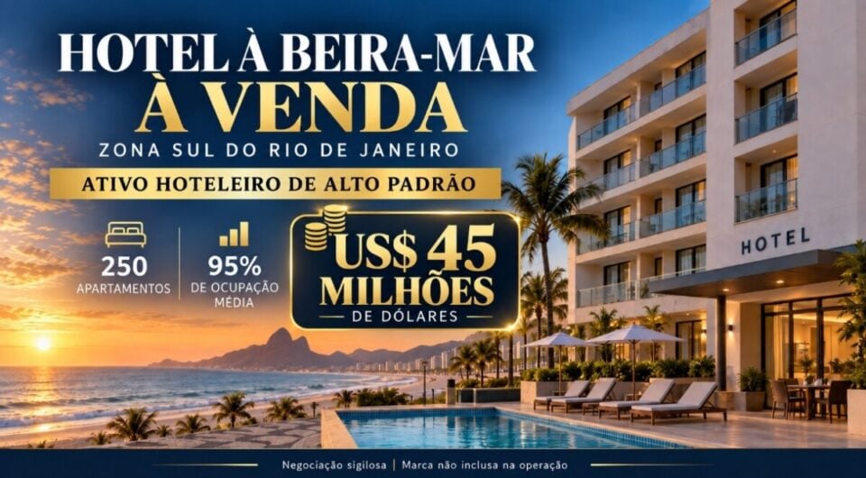 OPORTUNIDADE EXCLUSIVA PARA INVESTIDORES E GRUPOS HOTELEIROS HOTEL À VENDA
