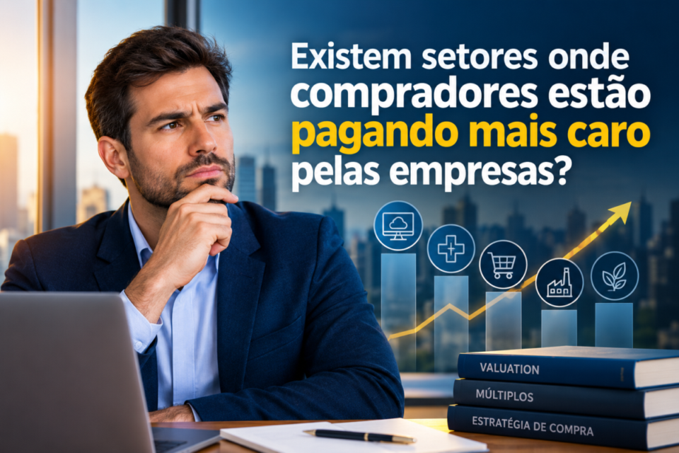 Existem setores onde compradores estão pagando mais caro pelas empresas?