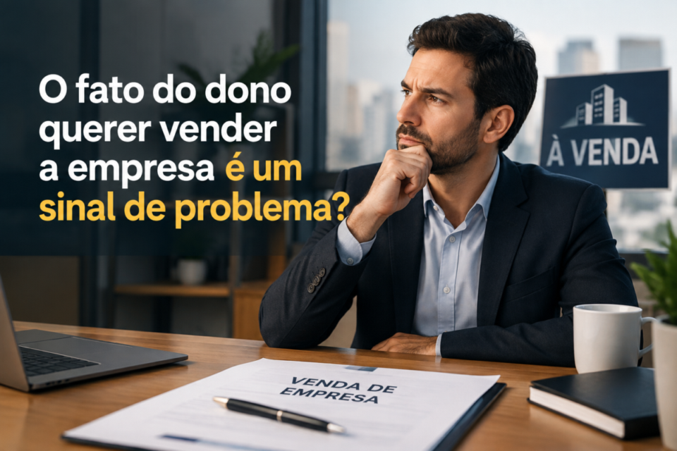 O fato do dono querer vender a empresa é um sinal de problema?