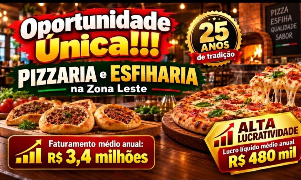 EXCEPCIONAL OPORTUNIDADE DE NEGÓCIO NO SETOR GASTRONOMICO