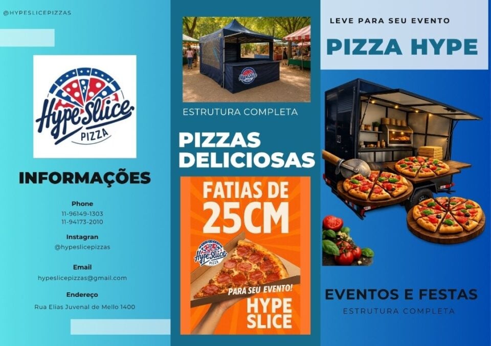 HYPE PIZZAS EM FATIAS