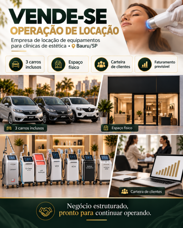 Empresa de Locação de Equipamentos Estéticos – Estrutura Consolidada e Cart