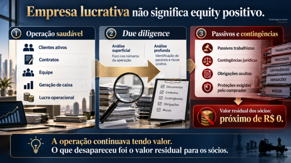 risco trabalhista valuation empresa