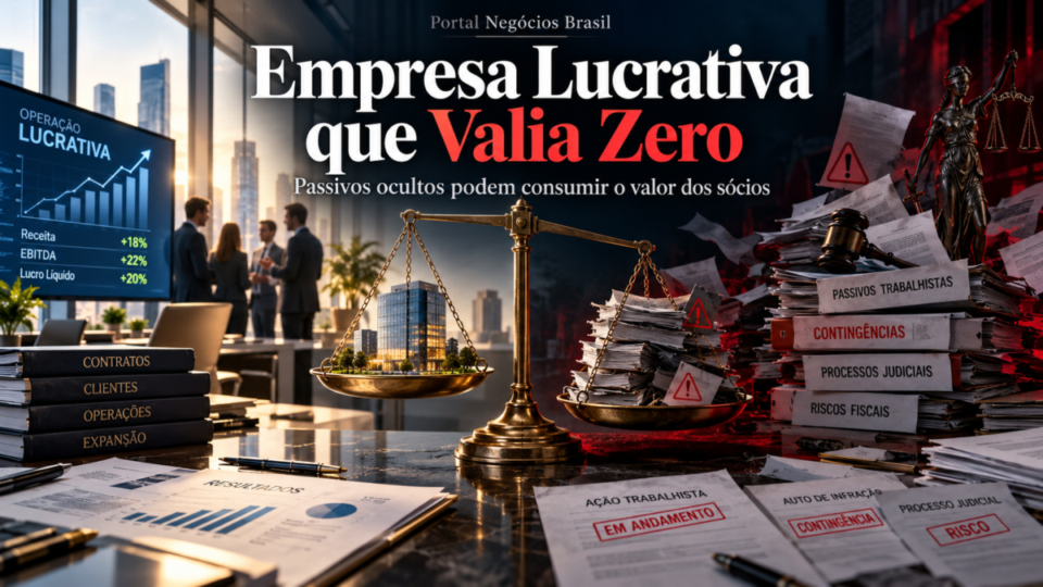 Estudo de Caso: Empresa Lucrativa que Valia Zero por Passivos Ocultos