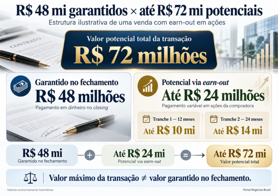earn-out venda empresa