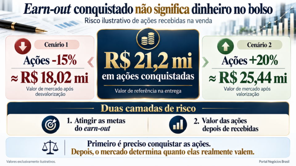 Estudo de Caso: Exit com Earn-out em Ações – Healthtech Vendida para Gigante