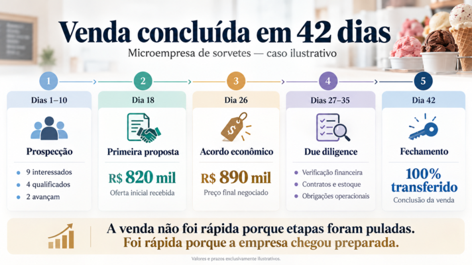 venda rápida de microempresa