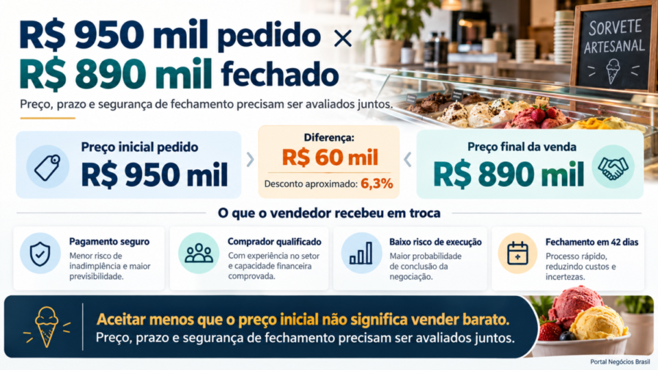 Estudo de Caso: Venda em 42 Dias por R$ 890 mil – Microempresa de Sorvetes – Paraná