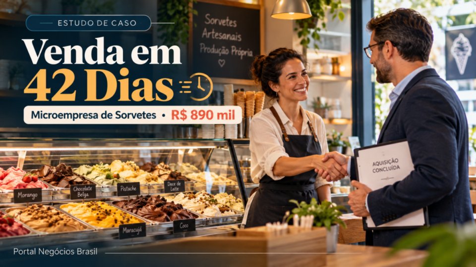 Estudo de Caso: Venda em 42 Dias por R$ 890 mil – Microempresa de Sorvetes – Paraná